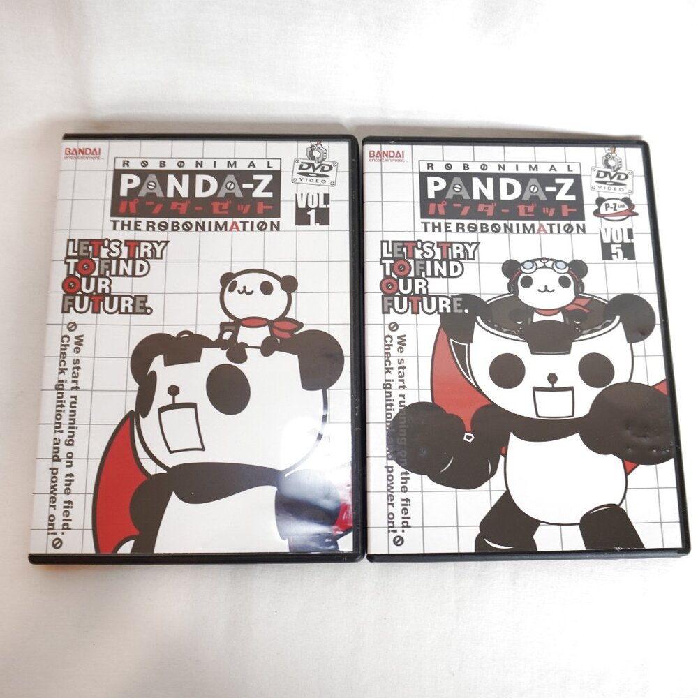3/$20 - Panda-Z: The Robonimation Vol. 1 & Vol. 5 DVDs – Classic Japanese Mecha